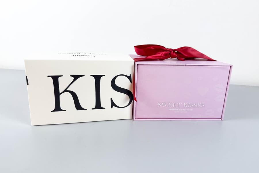 3 Duftkerzen Geschenksboxen Longfair \Sweet Kisses\